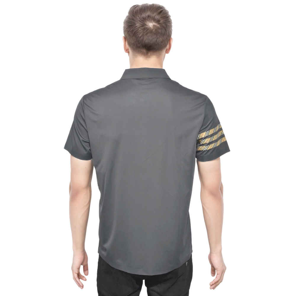 Burberry Grey Premium Quality Polo Tees-thumb-1