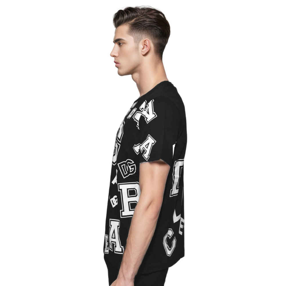 Dolce & Gabbana Black Logo Print Premium Quality Tees-2