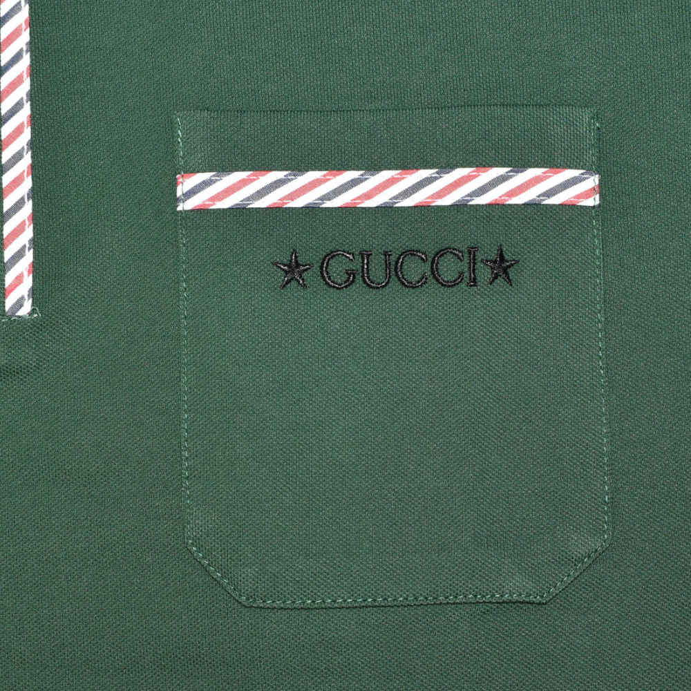 Gucci Green Premium Quality Polo T-shirt-thumb-3