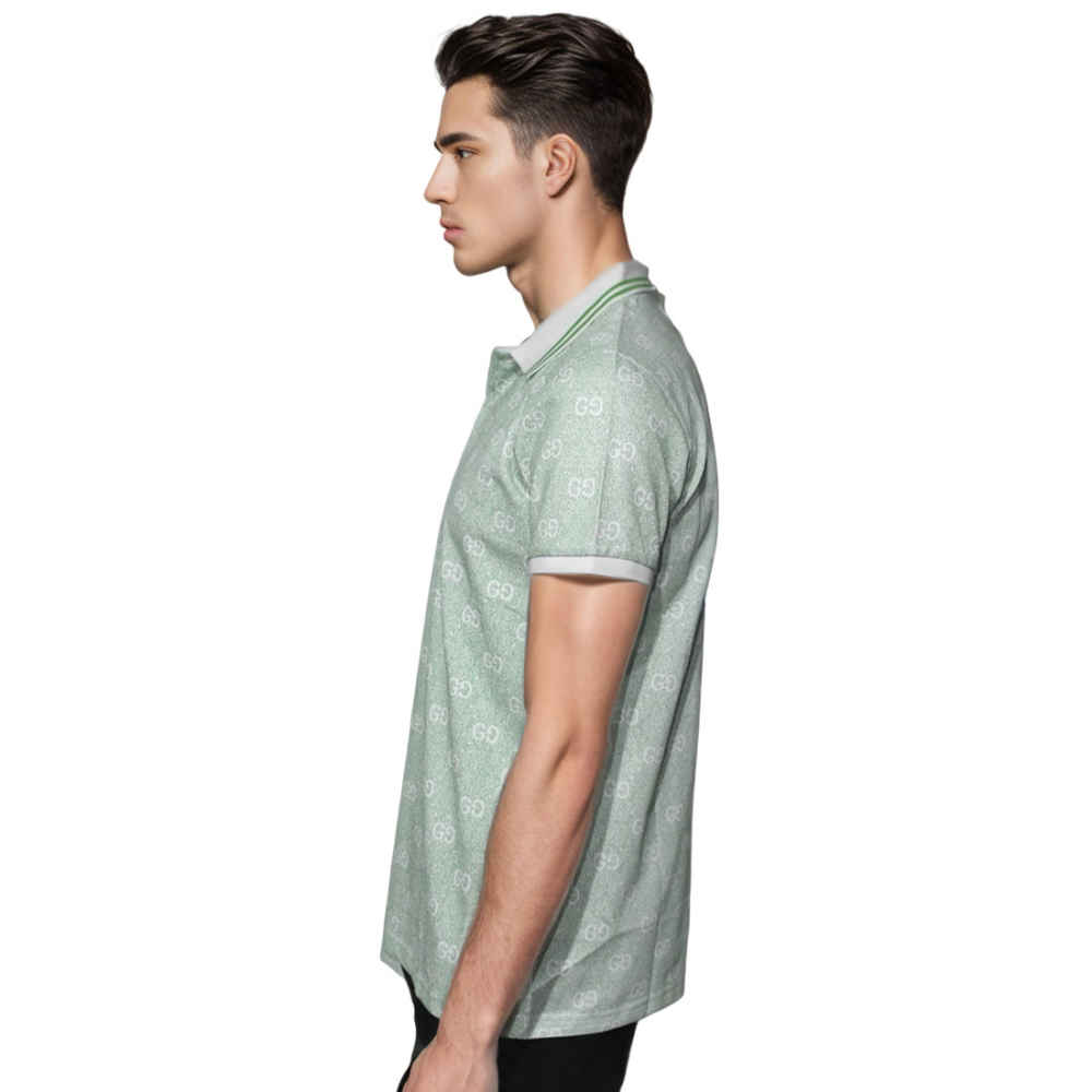 Gucci Green Premium Quality Polo Tees-thumb-2