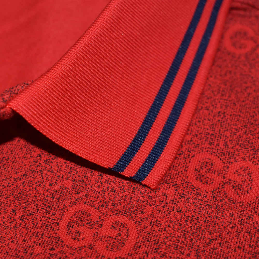 Gucci Red Premium Quality Polo Tees-3