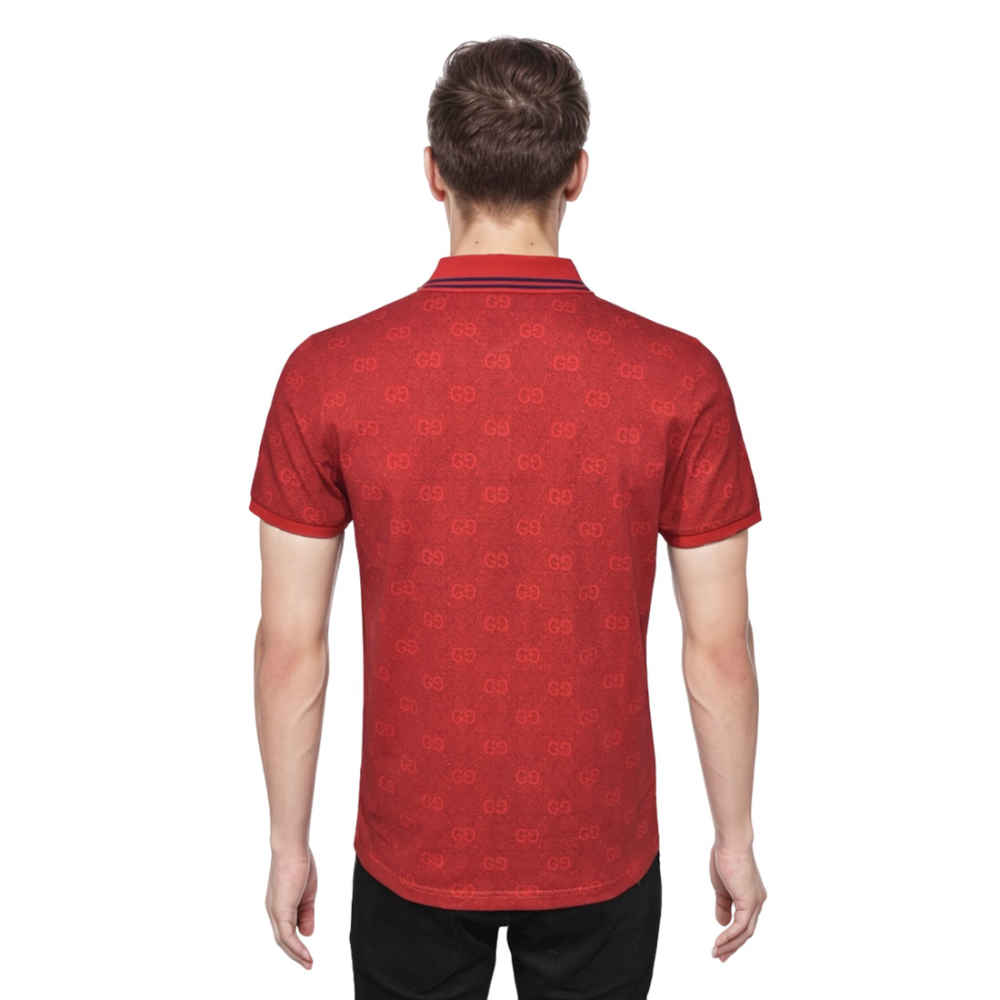 Gucci Red Premium Quality Polo Tees-1
