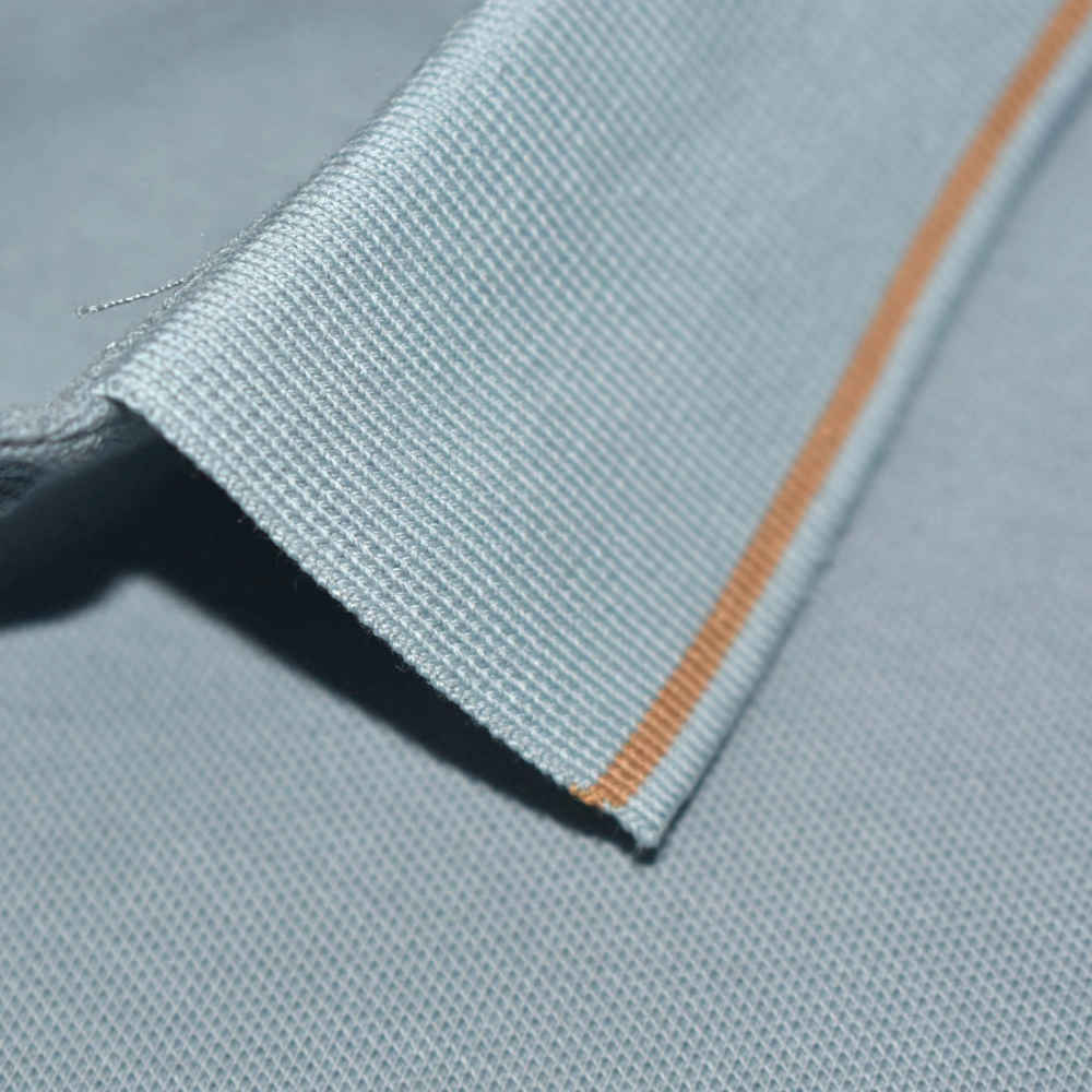 Dior Premium Sky Blue Quality Embroidered Polo T-shirt-4