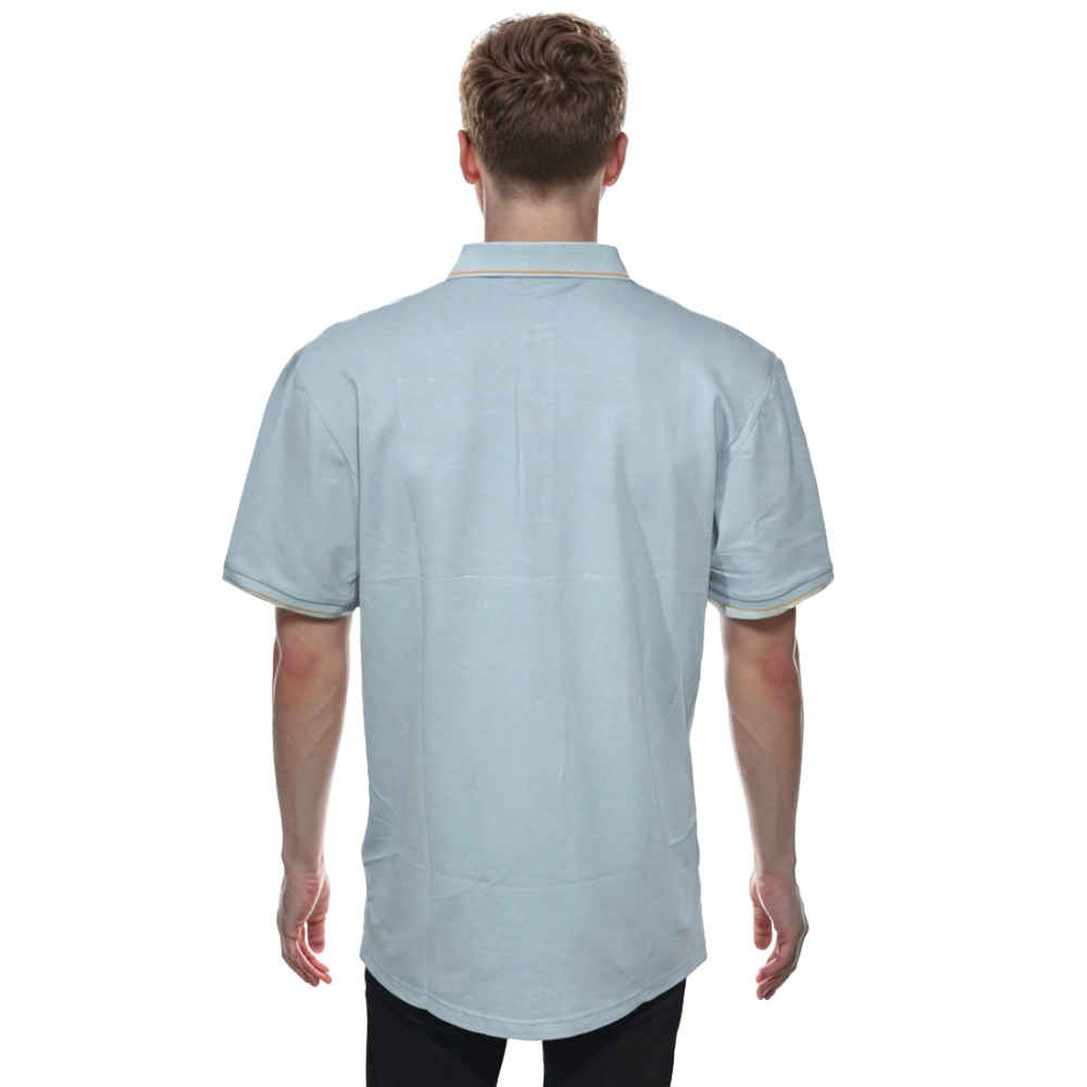 Dior Premium Sky Blue Quality Embroidered Polo T-shirt-1