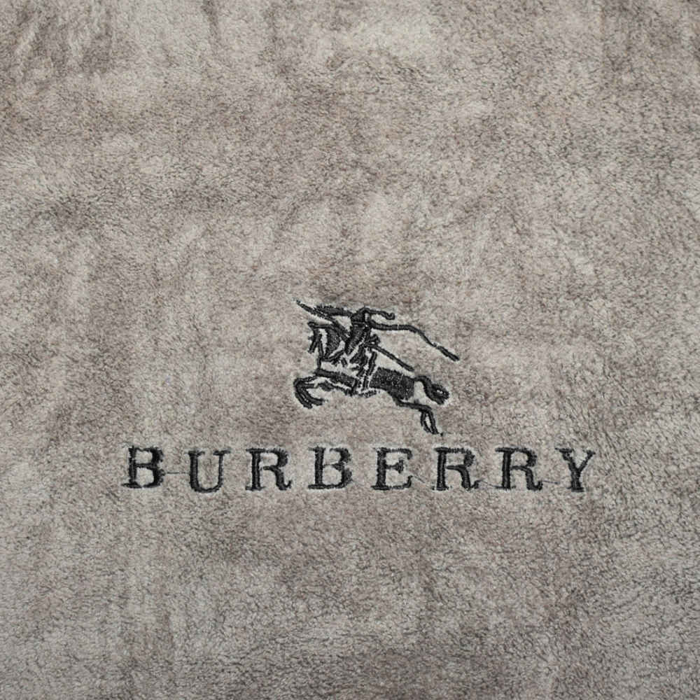 Burberry Embroidery Logo Light Brown Premium Towels - Set of 2-thumb-1