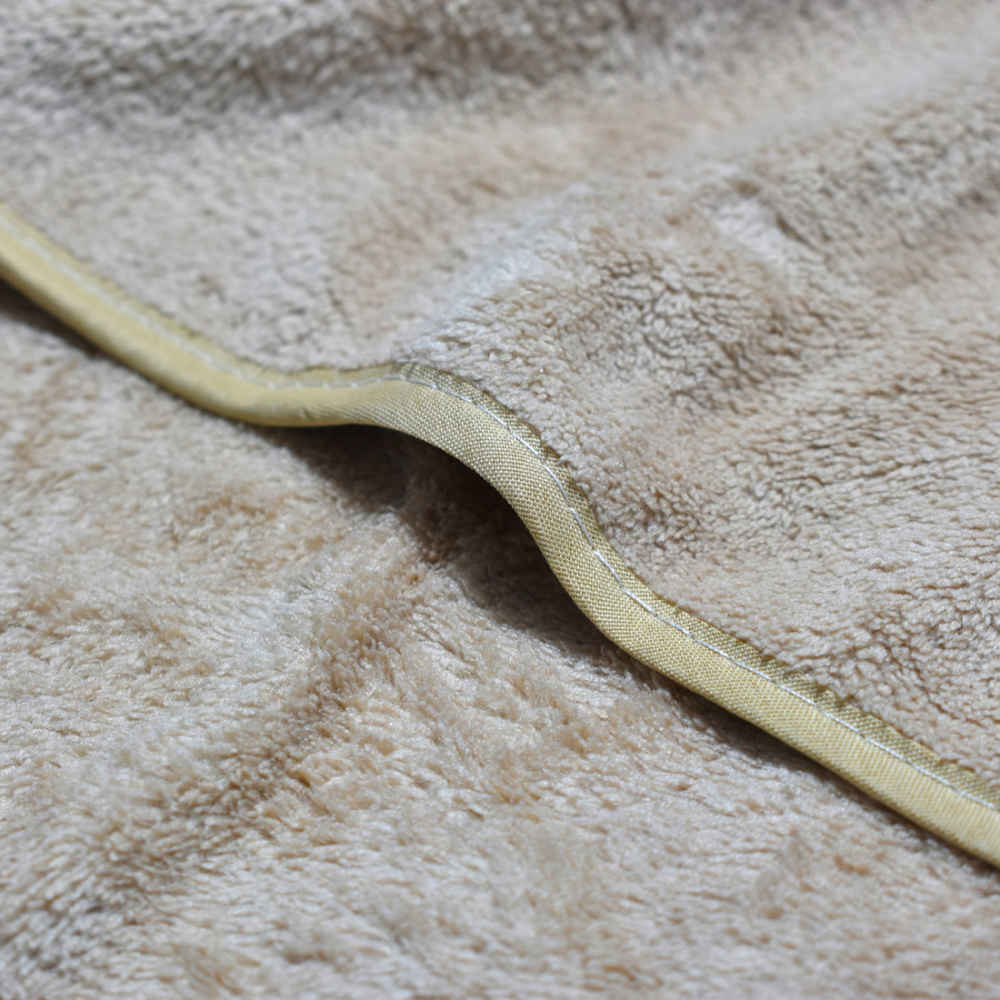 Hermes Paris Embroidery Logo Light Brown Towels - Set of 2-thumb-2