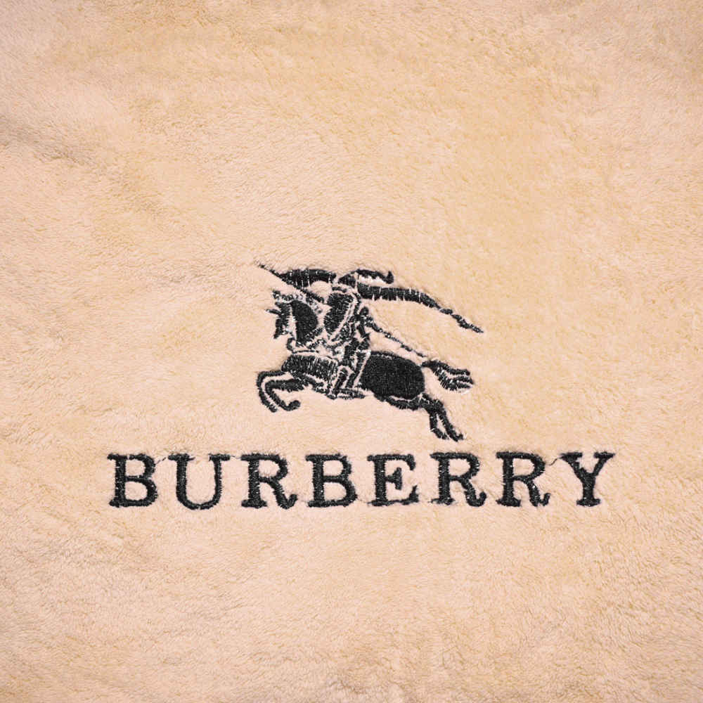 Burberry Light Brown Premium Quality Towel - Set of 2-thumb-1