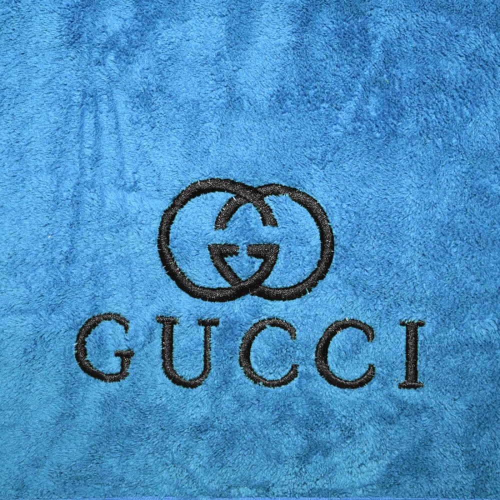Gucci Blue Premium Quality Towels - Set of 2-thumb-1