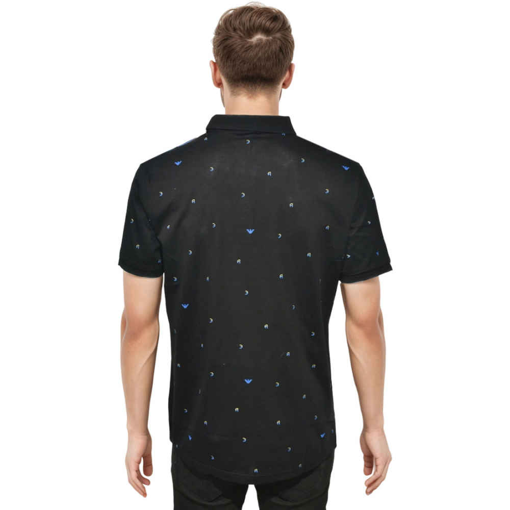 Giorgio Armani Black Premium Quality Polo Tees-1