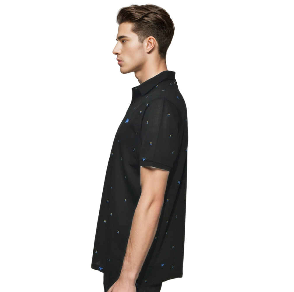 Giorgio Armani Black Premium Quality Polo Tees-2
