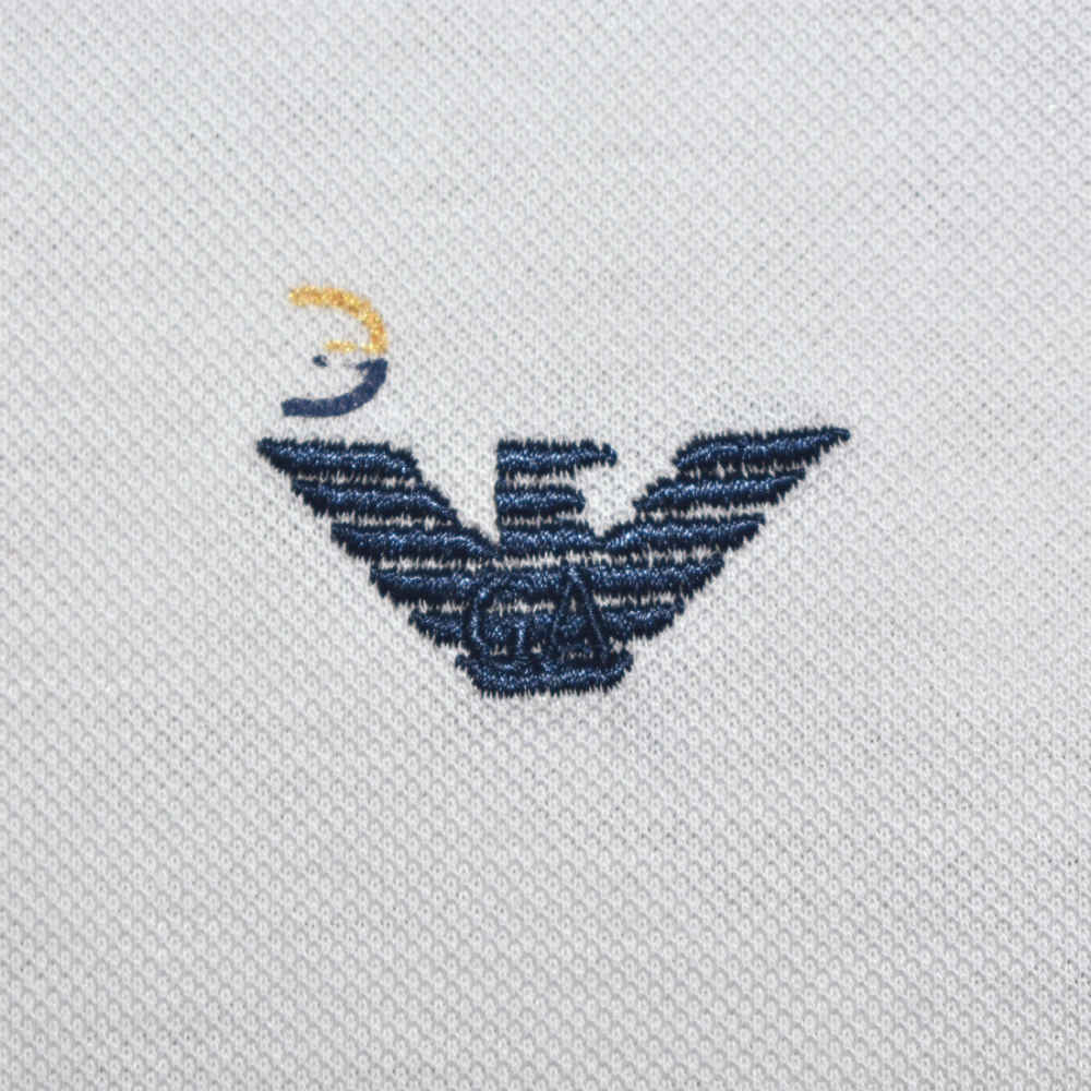 Giorgio Armani White Premium Quality Polo Tees-3