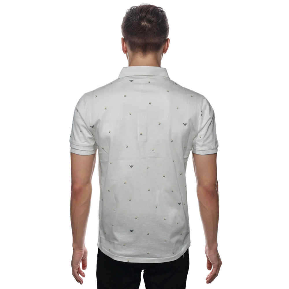 Giorgio Armani White Premium Quality Polo Tees-1