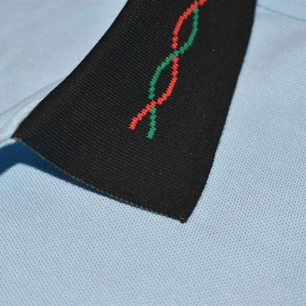 Gucci Sky Blue Premium Quality Polo Men's T-shirt-thumb-3