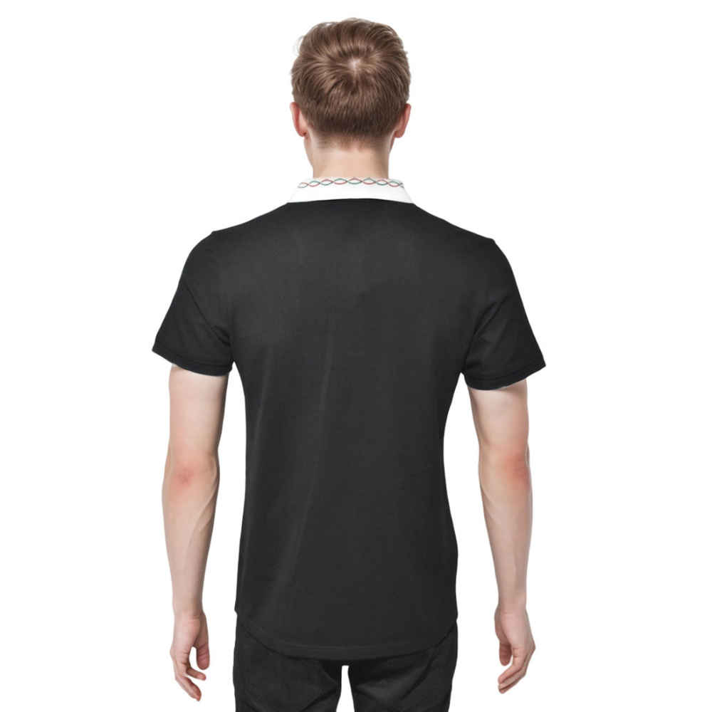 Gucci Black Premium Quality Polo Men's T-shirt-thumb-1