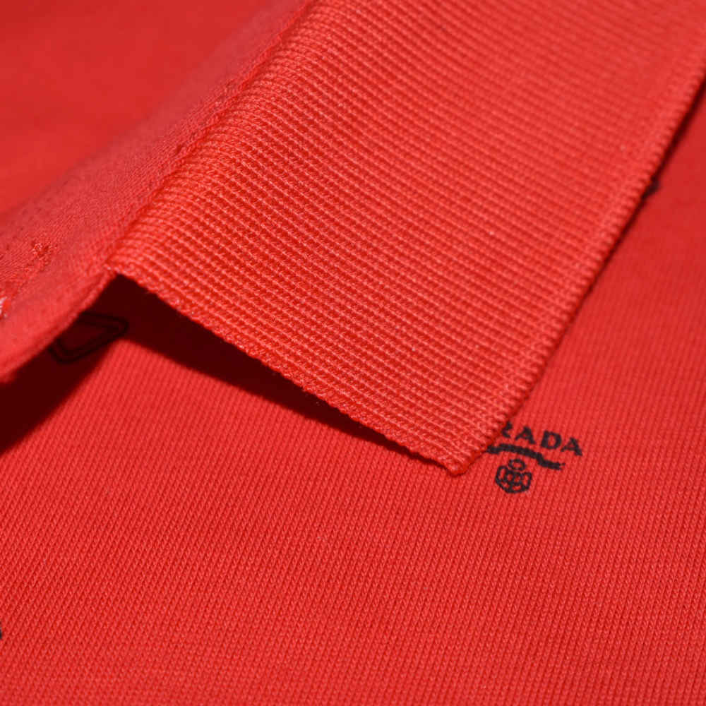 Prada Red Premium Quality Polo Tees-4