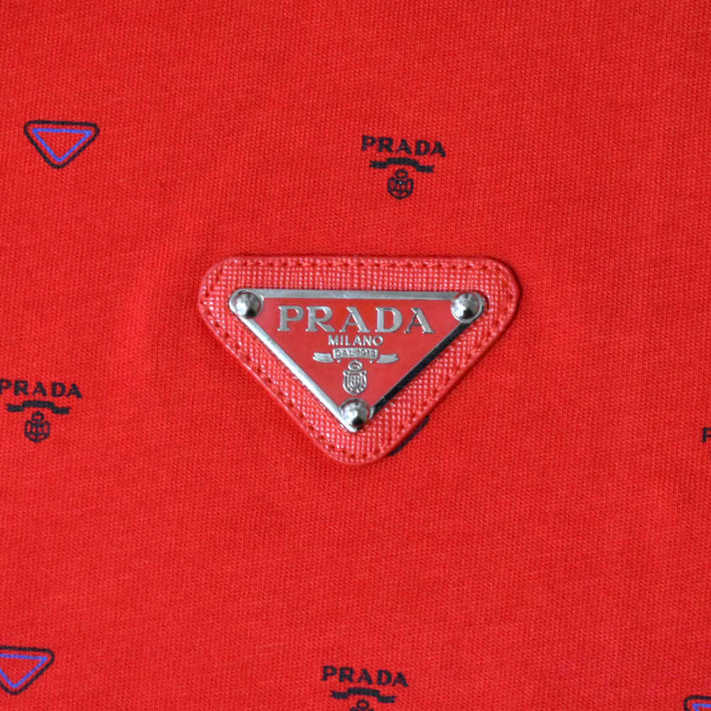 Prada Red Premium Quality Polo Tees-3