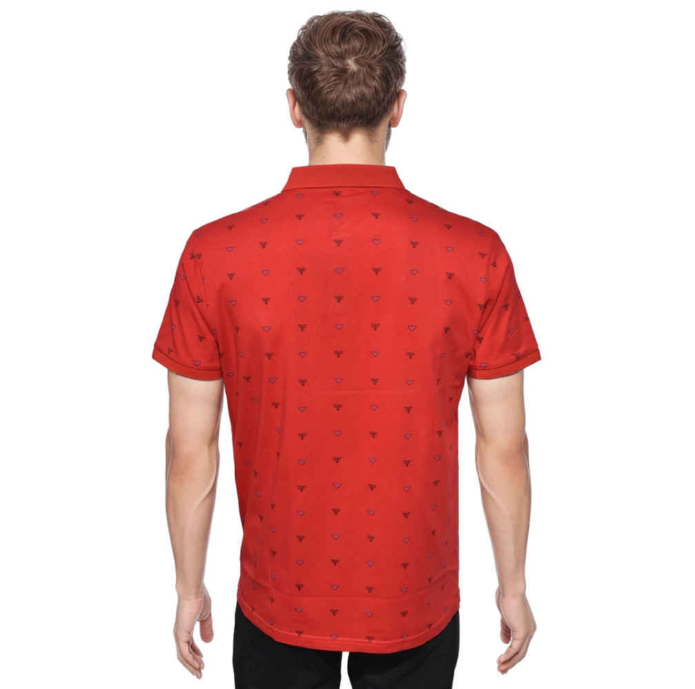 Prada Red Premium Quality Polo Tees-1