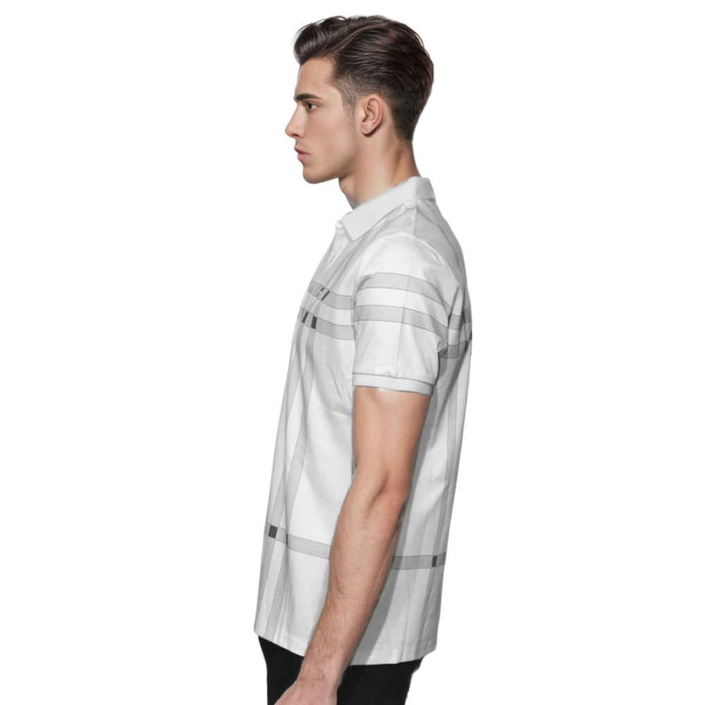 Burberry White Premium Quality Polo Tees-2