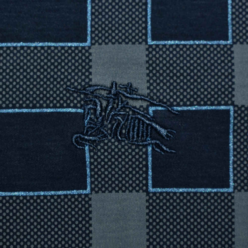 Burberry Navy Blue Premium Quality Polo Tees-thumb-3