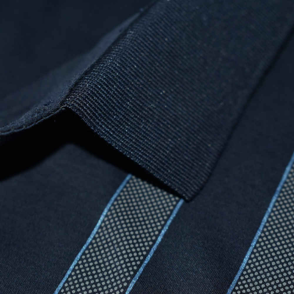 Burberry Navy Blue Premium Quality Polo Tees-thumb-4