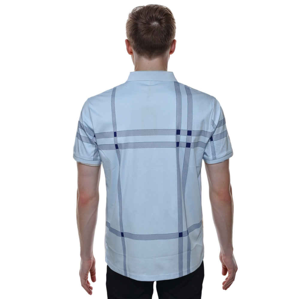 Burberry Sky Blue Premium Quality Polo Tees-thumb-1