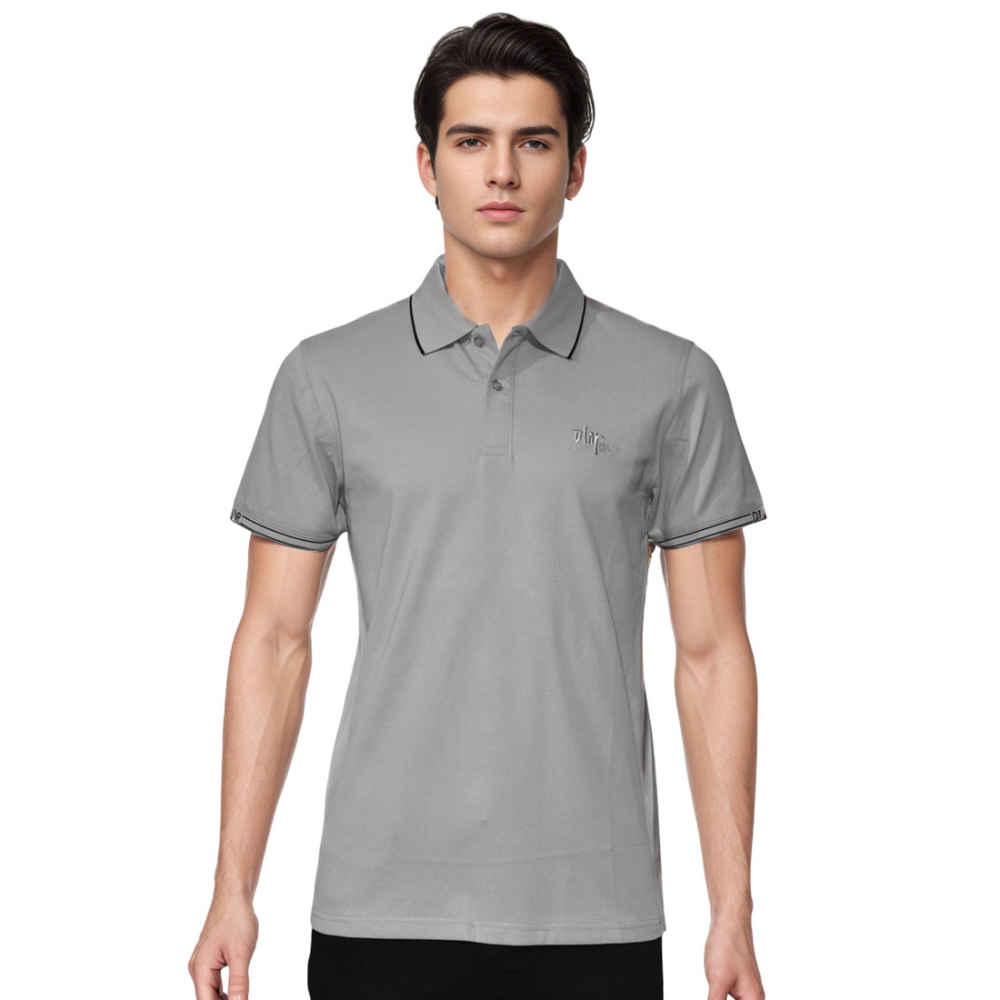 Dior Embroidered Grey Premium Quality T-shirt-thumb-0