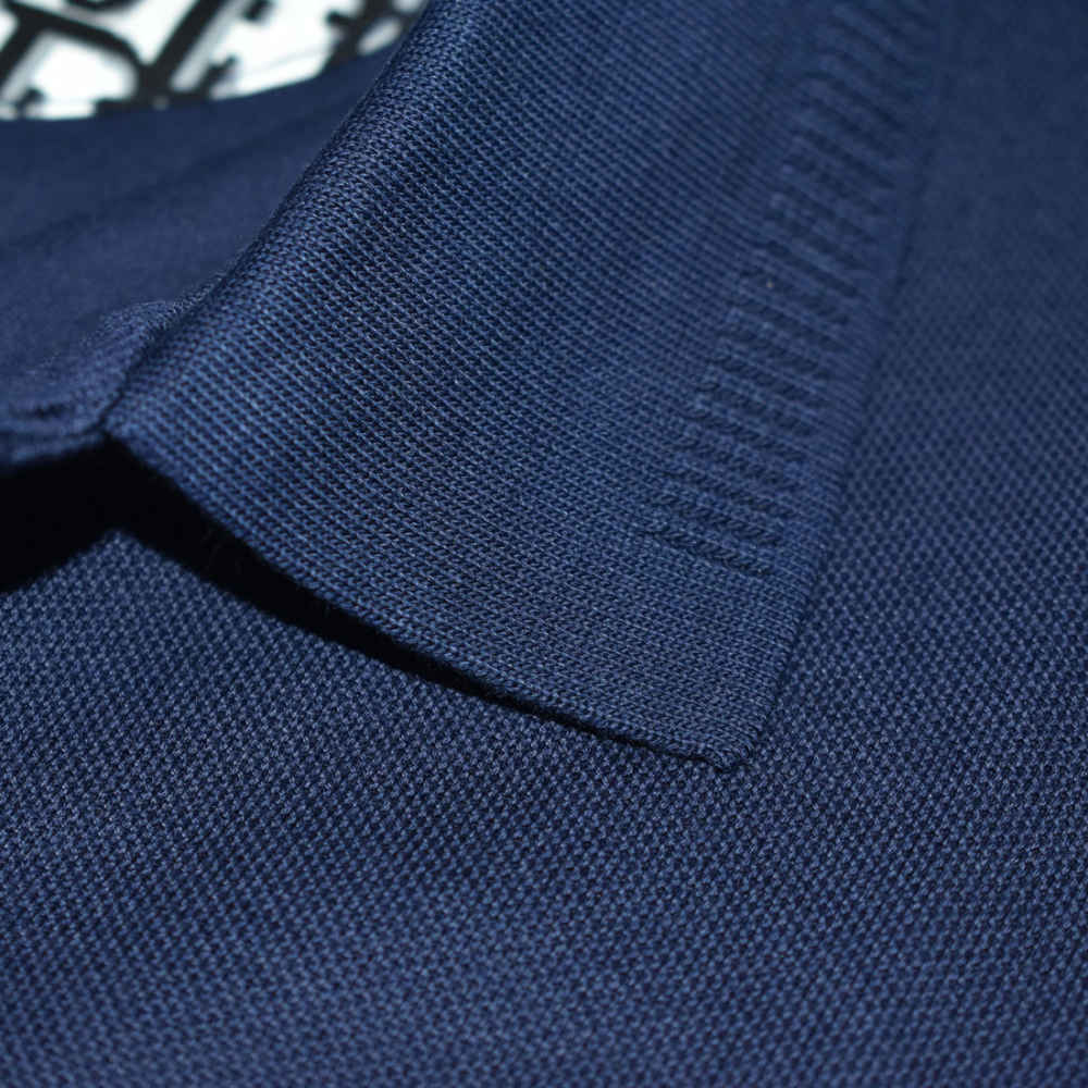Dior Navy Blue Premium Quality Polo Tees-4