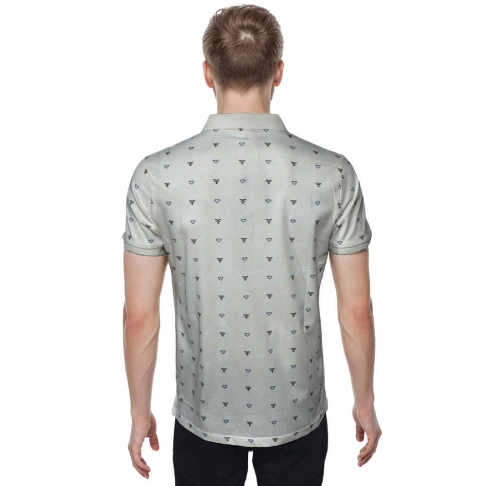 Prada Grey Premium Quality Polo Tees-thumb-1