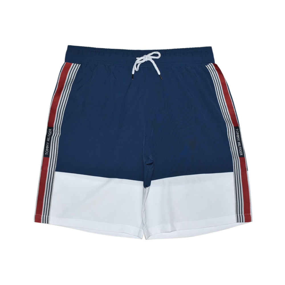Tommy Blue & White Premium Quality Shorts-thumb-0
