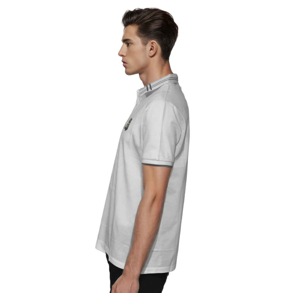 Burberry White Premium Quality Polo Tees-2