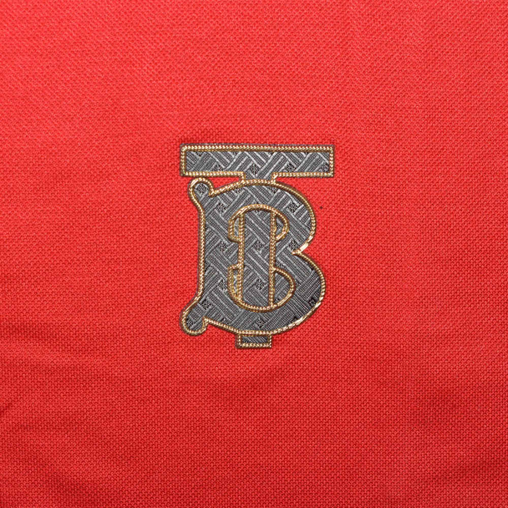 Burberry Red Premium Quality Polo Tees-3
