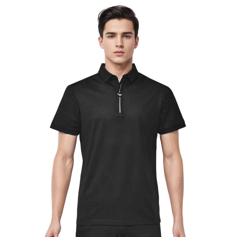 Emporio Armani Black Premium Quality Polo T-shirt-thumb-0