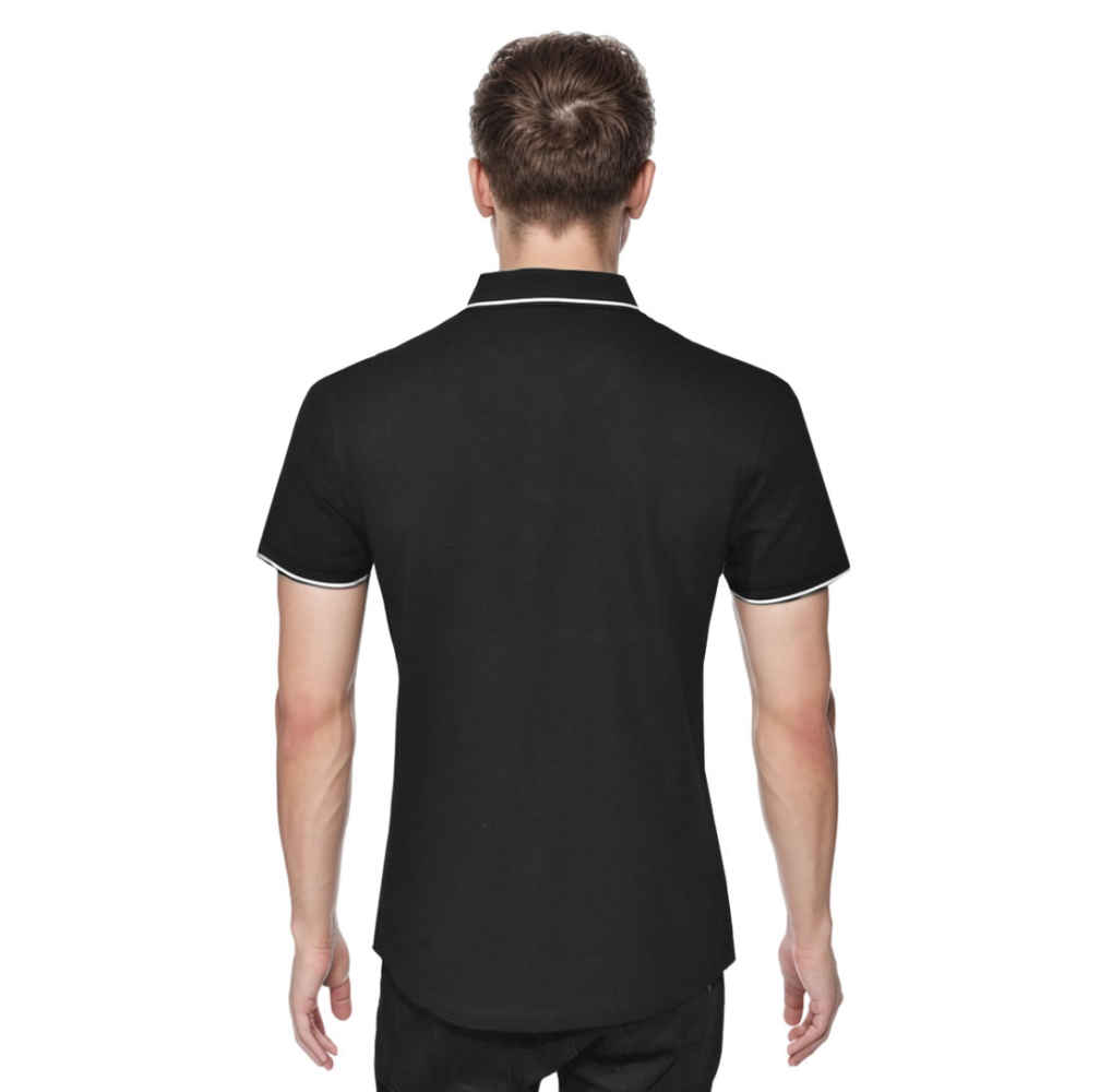 Burberry Black Premium Quality Polo Tees-thumb-1