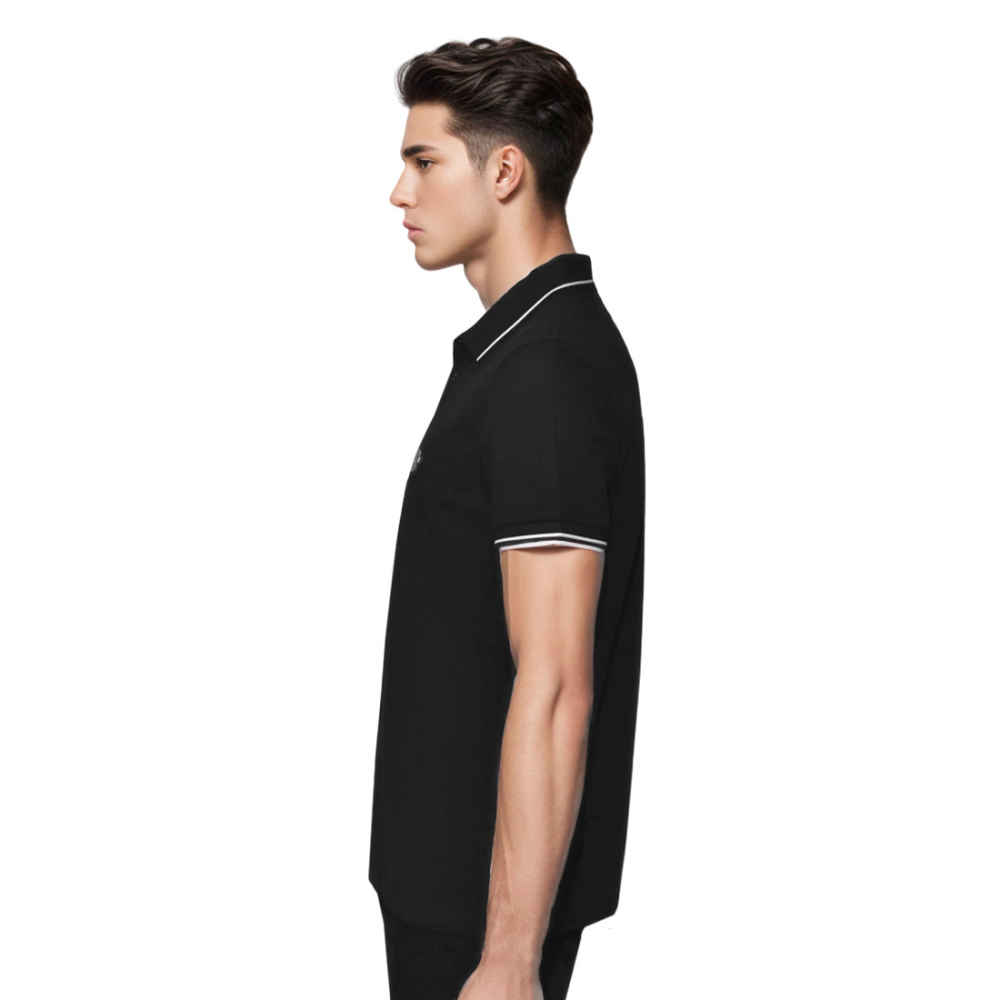 Burberry Black Premium Quality Polo Tees-thumb-2