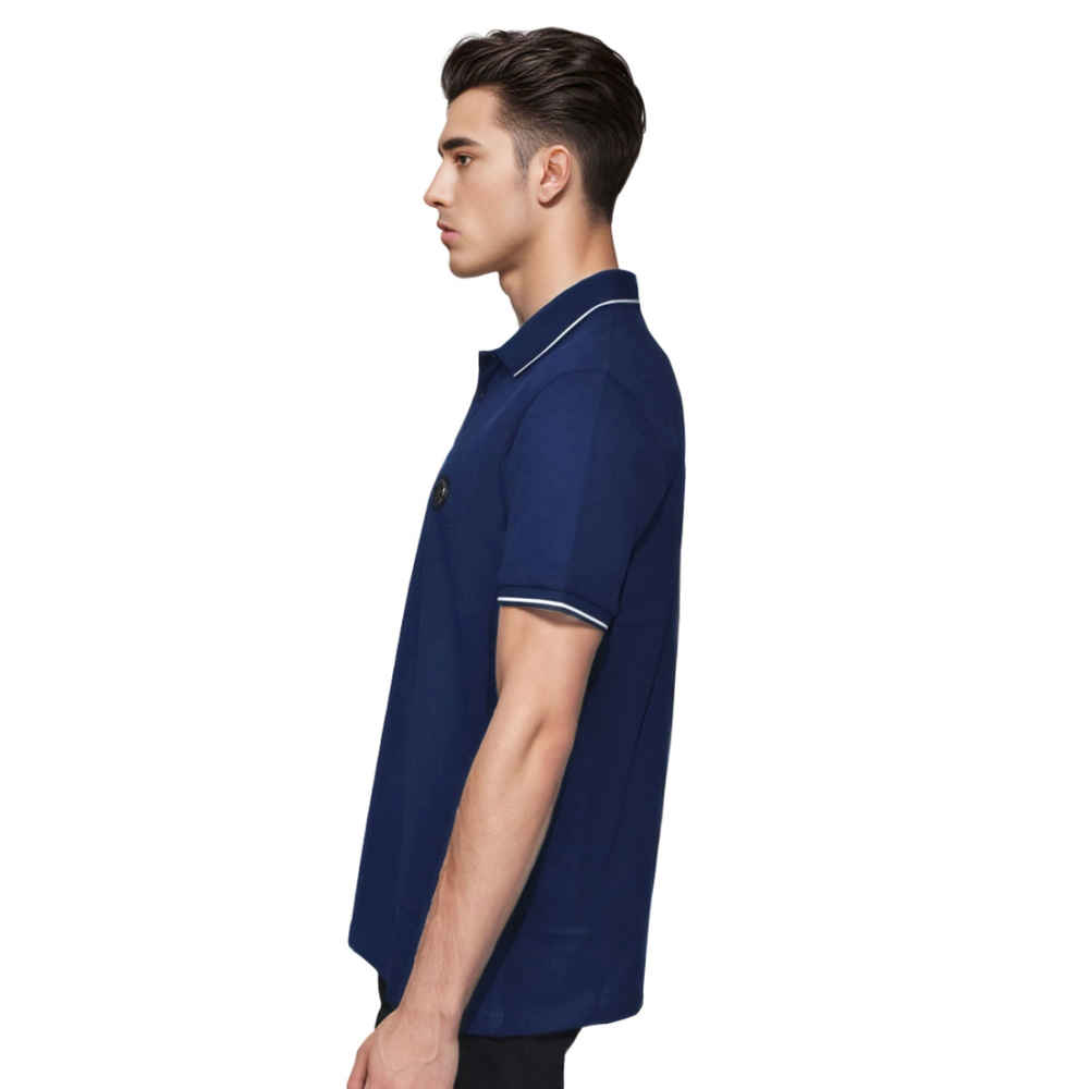 Burberry Blue Premium Quality Polo Tees-2