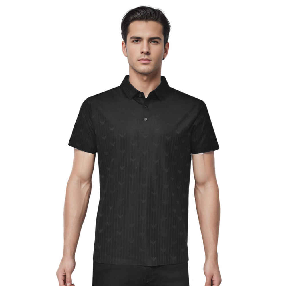 Giorgio Armani Black Premium Quality Polo Tees-thumb-0