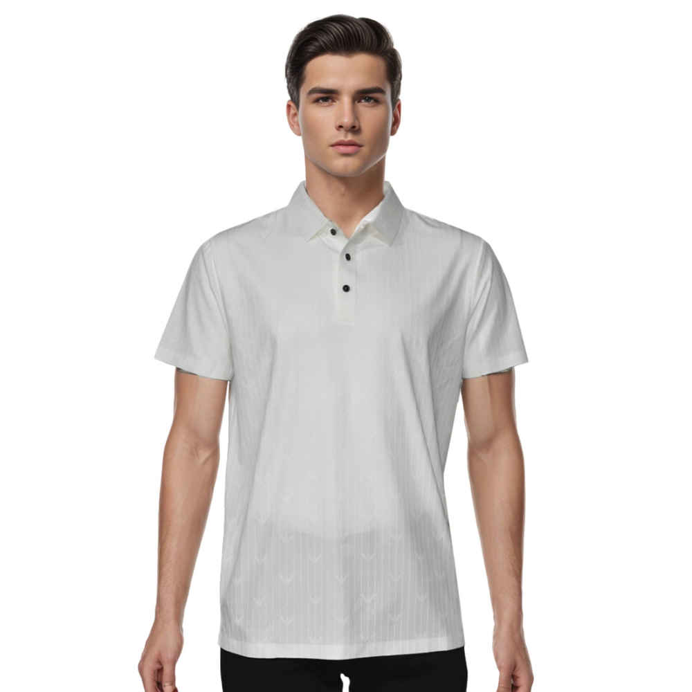 Giorgio Armani White Premium Quality Polo Tees-thumb-0