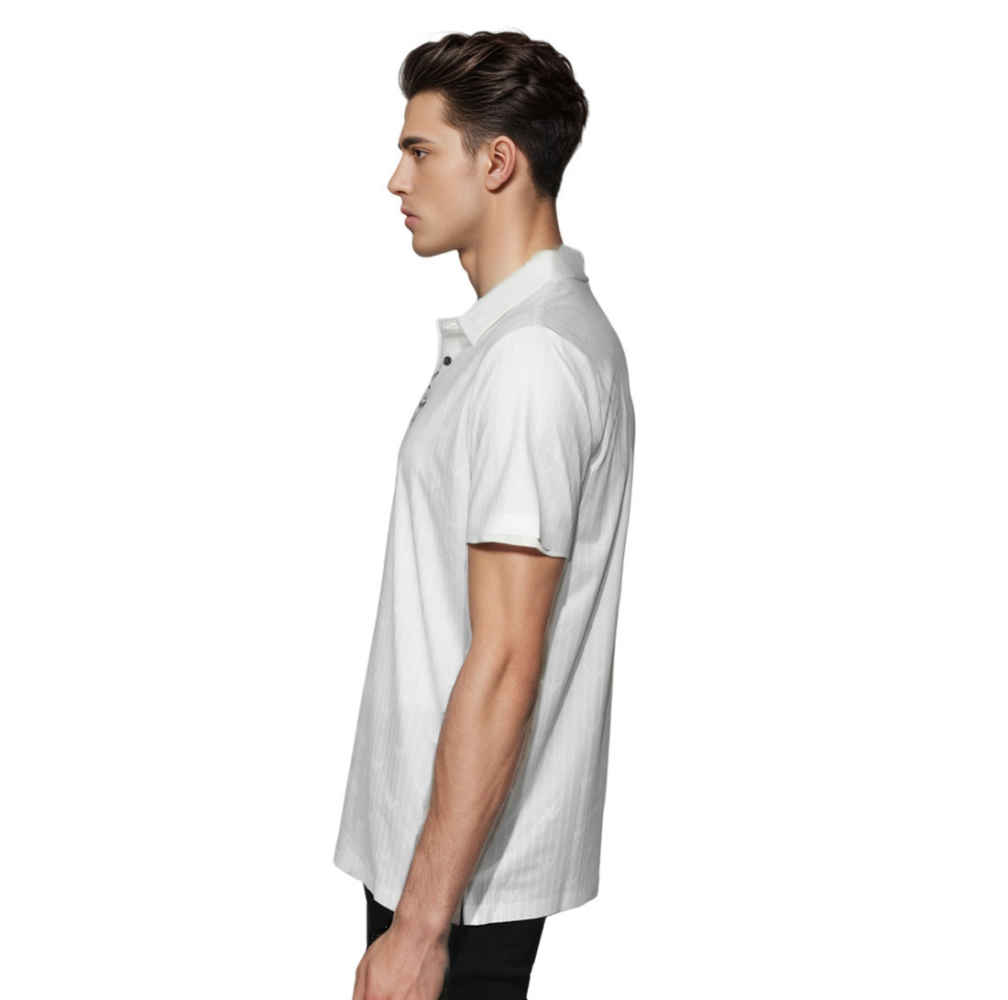 Giorgio Armani White Premium Quality Polo Tees-thumb-2