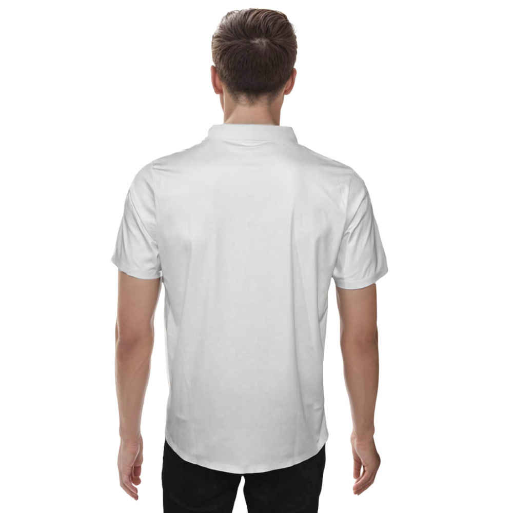 Fendi Embossed logo White Premium Polo T-shirt-thumb-1