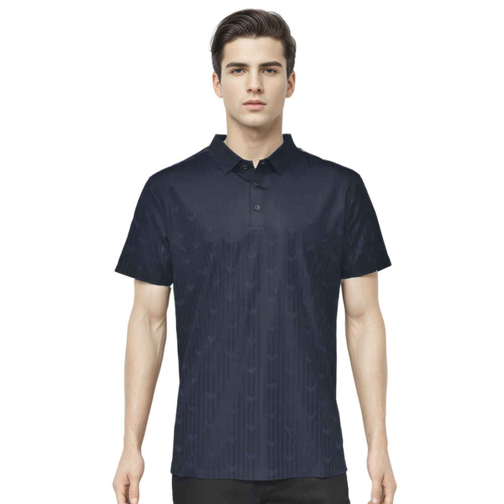 Giorgio Armani Blue Premium Quality Polo Tees-thumb-0