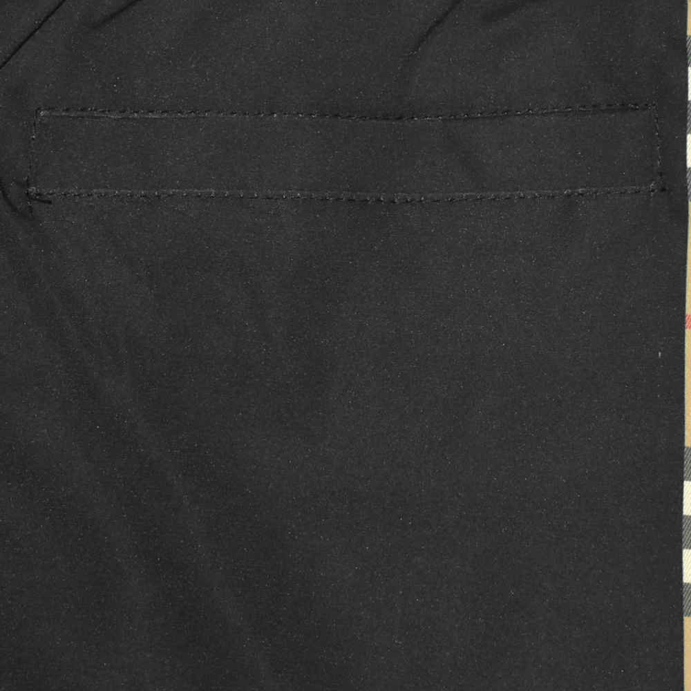 Burberry Black Check-panel Premium Shorts-thumb-4