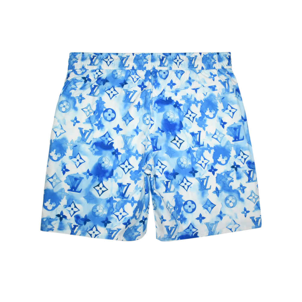 Louis Vuitton Blue & White Premium Quality Men's Shorts-1
