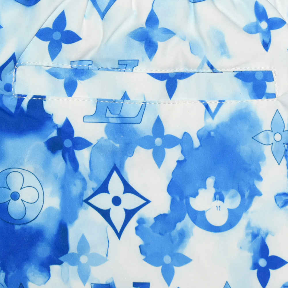 Louis Vuitton Blue & White Premium Quality Men's Shorts-4