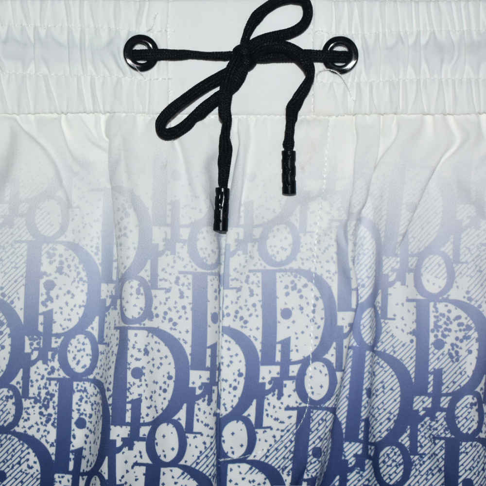 Dior White & Blue Premium Quality Men's Shorts-3