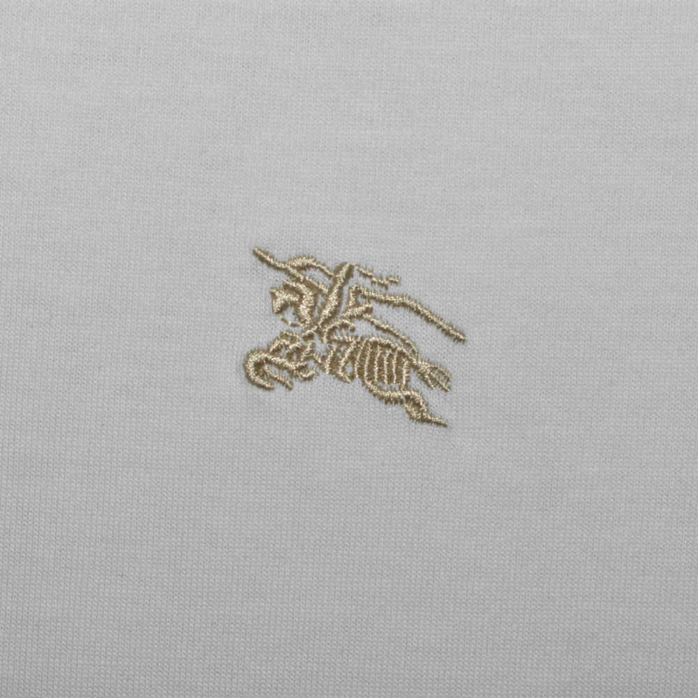 Burberry Embroidered logo White Premium T-shirt-thumb-3