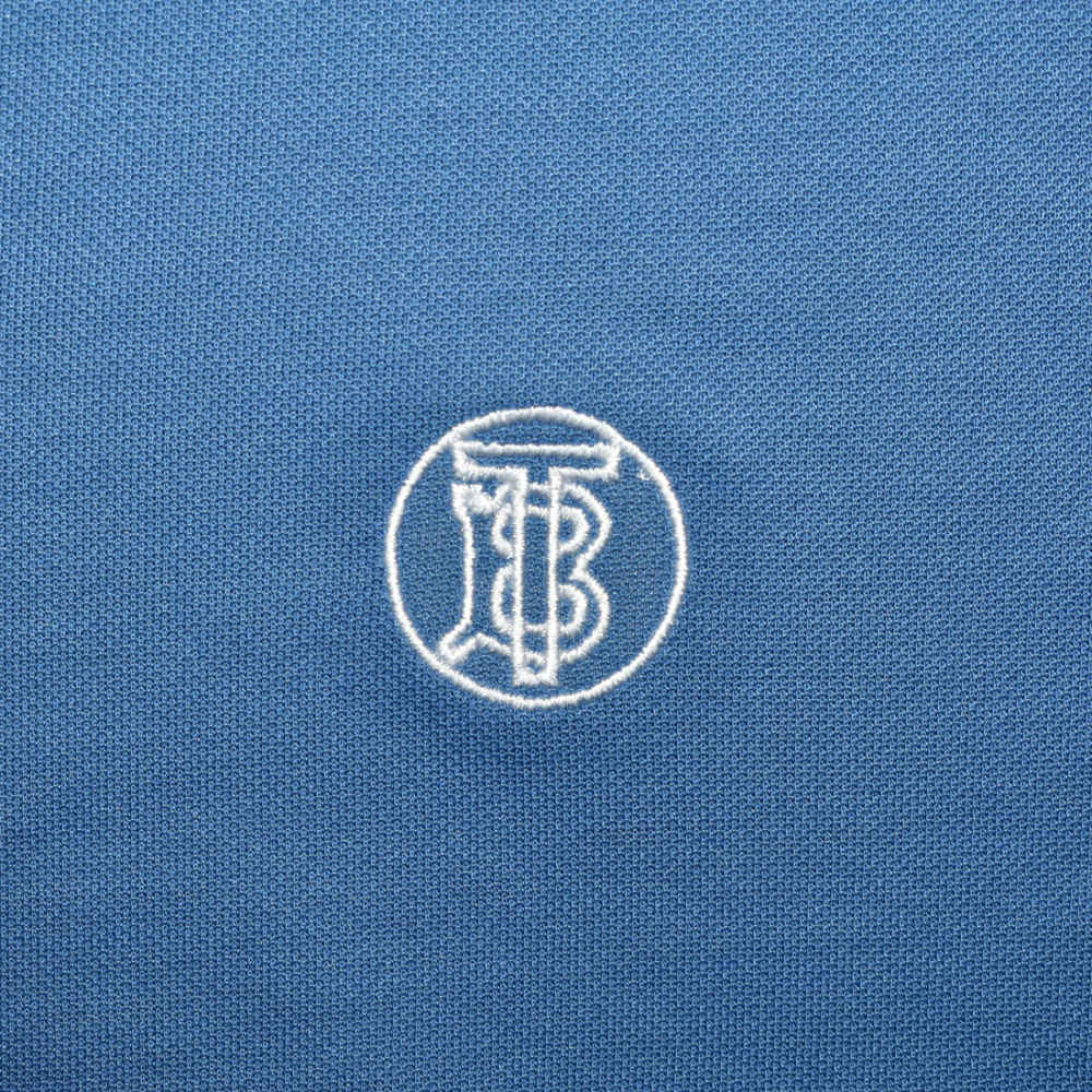 Burberry Blue Premium Quality Polo Cotton T-shirt-thumb-3
