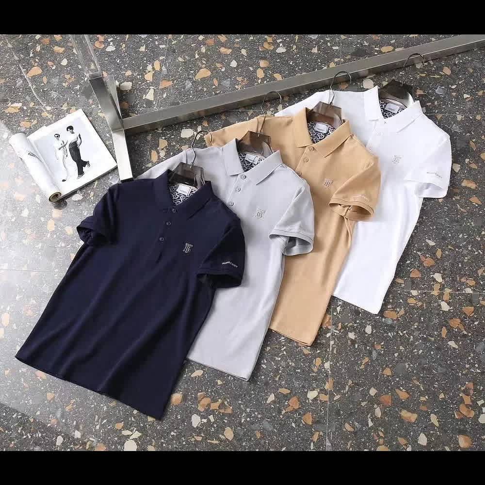 Burberry Black Premium Quality Polo T-shirt-1