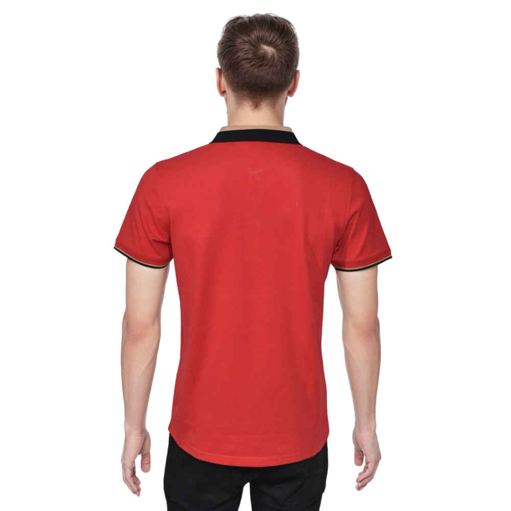 Burberry Red Premium Quality Polo Tees-1