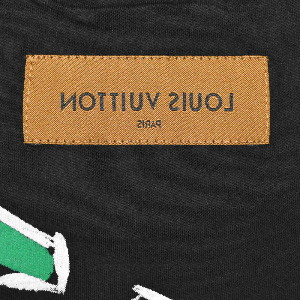 Louis Vuitton Print Black Monogram Premium T-shirt-3