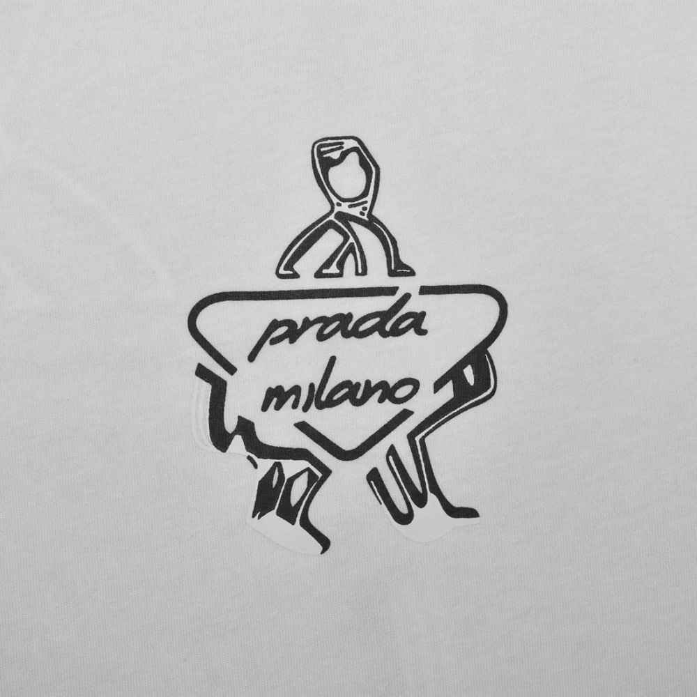 Prada White Premium Quality Tees-3
